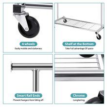 Bextsware Clothes Garment Rack On Wheels