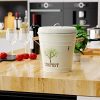 1.3 Gallon Compost Bin - Premium Carbon Steel Countertop Compost Pail for Odor Control and Sustainable Living
