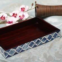 Bathroom Decor with the Handmade Moorish Moroccan Guest Towel Storage Tray - A Stylish and Practical Addition to Your Vanity