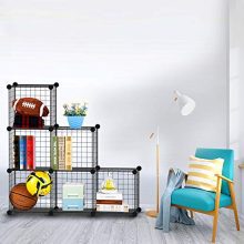 HOMIDEC Wire Cube Storage, Storage Shelves 6 Cube