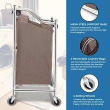 Heavy Duty Rolling Laundry Cart for Clothes