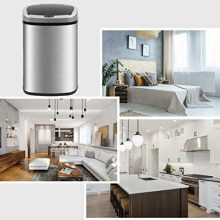 Automatic Touch-Free Kitchen Trash Can – 13 Gallon Stainless Steel Waste Bin for a Hygienic and Convenient Life! 🌟