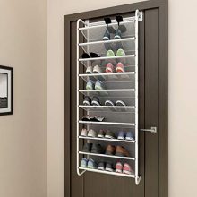 TZAMLI 10-Tier Shoe Rack Over The Door Shoe Organizer