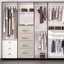 4 Drawer Fabric Dresser Storage Tower