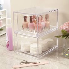 Audrey Stackable Cosmetic Organizer Drawers