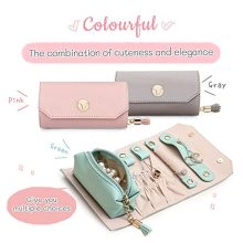 Travel Jewelry Organizer – Premium Roll Foldable Case for Jewelry, Rings, Necklaces, and More