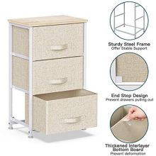 3 Drawer Fabric Dresser Storage Tower, Dresser Chest