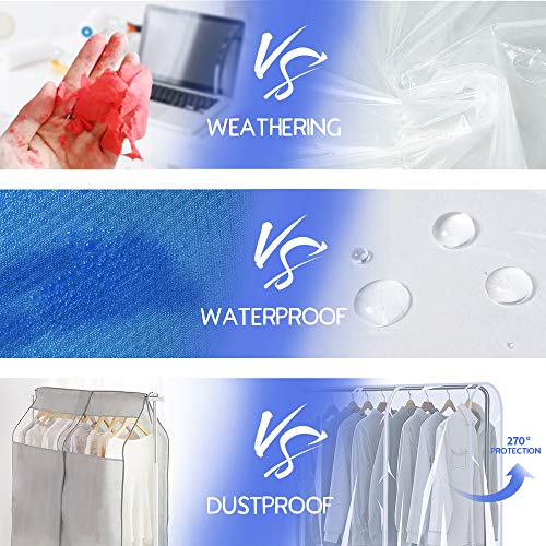 SIWUTIAO Garment Rack Cover,6Ft Transparent PEVA