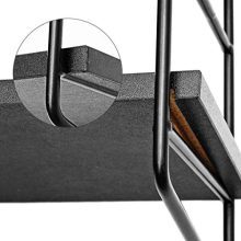 BOLUO Black Wall Shelf Bathroom Floating Shelves Mounted