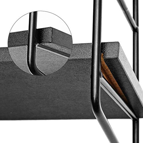 BOLUO Black Wall Shelf Bathroom Floating Shelves Mounted