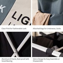 3 Section Laundry Basket - Superior Stability & Waterproof, Stylish Dark-Light Print, 137L Capacity for Effortless Laundry Sorting! 🧺🌟