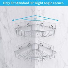 2-Pack Corner Shower Caddy - SUS304 Stainless Steel, Wall Mounted Bathroom Shelf for Ultimate Organization