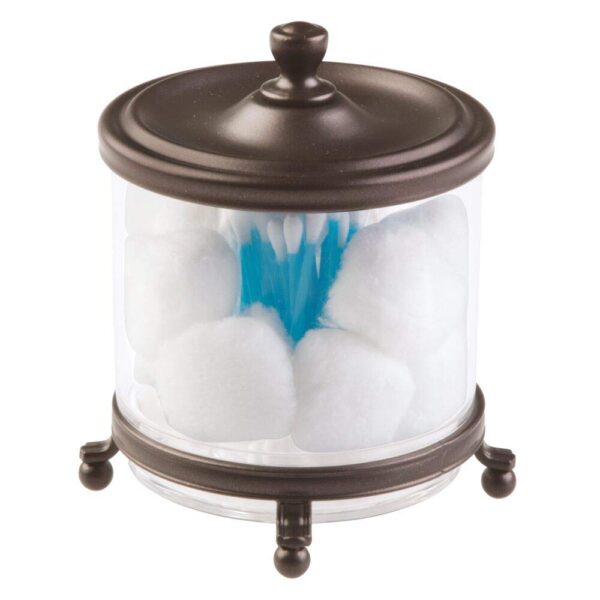 Bathroom Vanity Countertop Divided Storage Canister