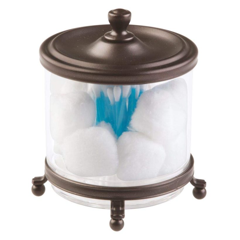 Bathroom Vanity Countertop Divided Storage Canister
