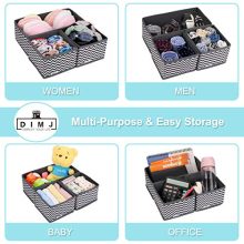 DIMJ 12 Pack Drawer Organizer Dresser Dividers