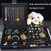 Jewelry Box for Women, QBeel 2 Layer, 36 Compartments