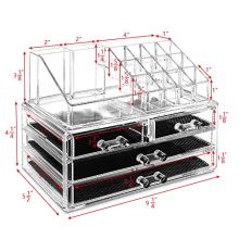 Makeup Cosmetic Storage Organizer for Easy Visibility