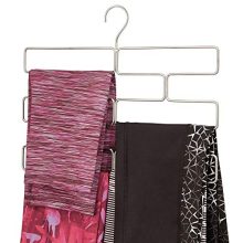 mDesign Modern Metal Closet Rod Hanging Accessory