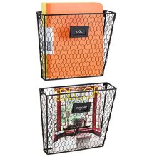 MyGift Rustic Chicken Wire Wall-Mounted, Home Office