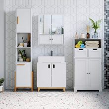 Medicine Cabinet with Doors and Adjustable Shelf