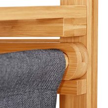 Bamboo Laundry Hamper with Dual Compartments