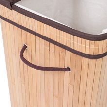 BIRDROCK HOME Square Laundry Hamper with Lid and Cloth Liner