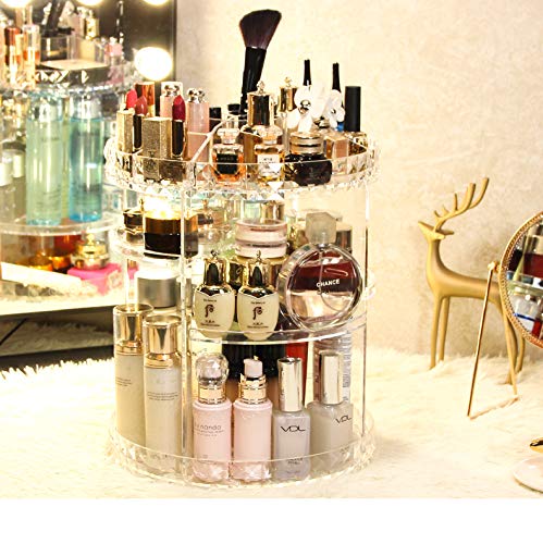 360-Degree Acrylic Cosmetic Storage Cosmetic Organizer
