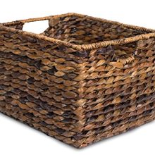 BIRDROCK HOME Woven Storage Shelf Organizer Baskets with Handles