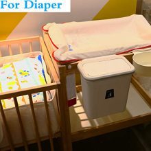 Small Trash Can with Lid Hanging Garbage