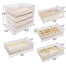 Jewelry Organizer for Earring Necklace Ring & Bracelet