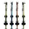 Wall Storage Rack with 4 Ski Strap Carrier