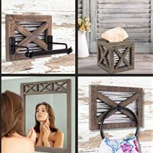 Autumn Alley Barn Door Rustic Bathroom Towel Rack