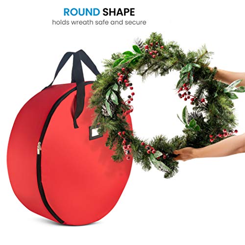 Christmas Wreath Storage Bag Wreaths, Durable Handles