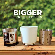 Extra Large Rotating Utensil Holder with Sturdy No-Tip Weighted Base