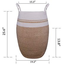 Giant Woven Laundry Hamper - Stylish and Spacious Storage for Your Home! 🧺✨