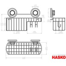 Combo Organizer Basket with Soap Holder and Hooks