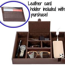 Makuzo Valet Tray for Men | Dresser Top Organizer