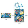 L & Z Jewelry Roll Bag – Elegant Travel Jewelry Organizer for Women in Refreshing Azure Blue