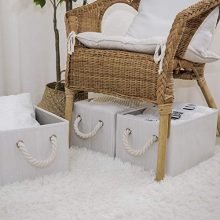 StorageWorks Storage Bins With Cotton Rope Handles