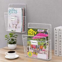 Organizer Basket Rack with Chalkboard Label Metal