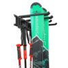 Ski Wall Rack for Home and Garage Storage, Wall Mounted