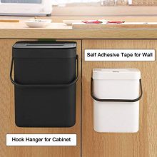 Hanging Small Trash Can with Lid Under Sink