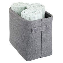 mDesign Soft Cotton Fabric Closet Storage Organizer