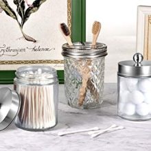 Apothecary Jars Bathroom Vanity Organizer -Countertop Canister Jar