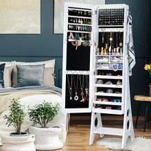 YOKUKINA LED Jewelry Cabinet Armoire