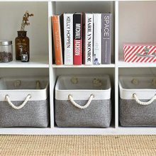 Sacyic Large Storage Baskets for Shelves, Fabric Baskets for Organizing
