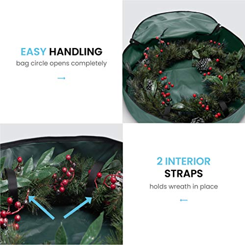 Premium Christmas Wreath Storage Bag 24”