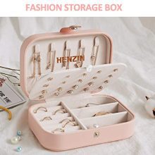 Jewelry Box Organiser Small Travel PU Leather