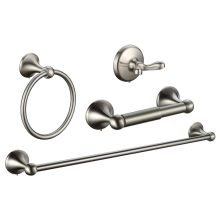 Bathroom Hardware Set Wall Mounted, 4 Piece Accessories