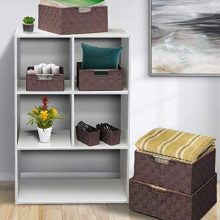 Woven Basket Bin Container Tote Cube Organizer Set